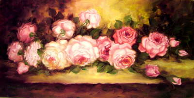 Roses in Oil After Mary Carole October 10, 2005