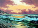 Seascape at Sunset After Robert Warren October 12, 2005